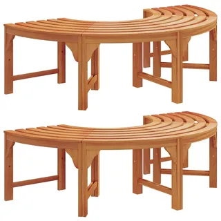 vidaXL Baumbank 160 x 80 x 45 cm Braun