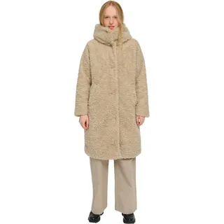 Mazine Faux-Fur Coat Kunstfellmantel Beige S