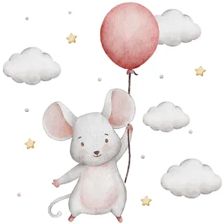 WANDAUFKLEBER 100x178cm - Süße Maus