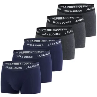 JACK & JONES Boxershorts 6er Pack Mehrfarbig L