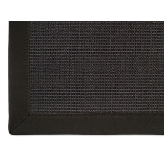 Astra Sisal Teppich Manaus mit Bordüre Farbe schwarz 100% Sisal - 18 Größen, Größe: 250x300 cm