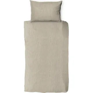 Town & Country Mousseline Bettbezug- 140 x 220 cm - Sand - Beige