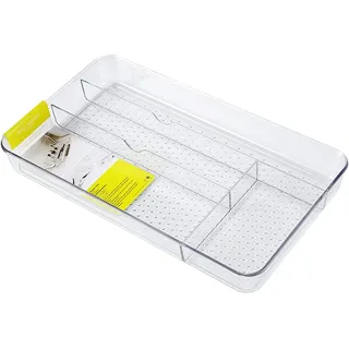 Osmond Desktop Kosmetik Aufbewahrung Box Aus Durchsichtigem Kunststoff, Make-Up Organizer, Kosmetik BehäLter mit 4 FäChern für Make-Up, Badezimmer