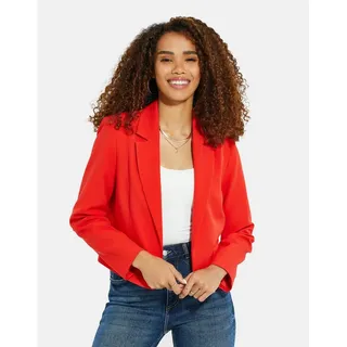 Threadbare Jackenblazer THB Comptan Cropped Blazer (1-tlg) im angesagten Cropped-Stil rot 42