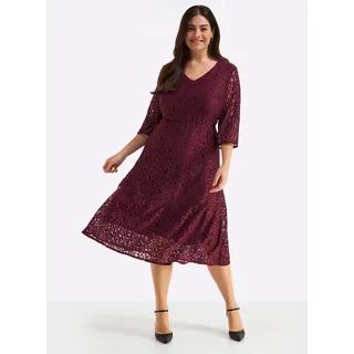 sheego Etuikleid Rot 50
