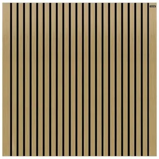 Elephant Zaun WPC Dark Line Stripes Black Eiche 180x180cm co-extrudiert