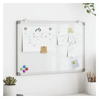 vidaXL Magnetisches Whiteboard 40 x 30 cm Grau/Weiß