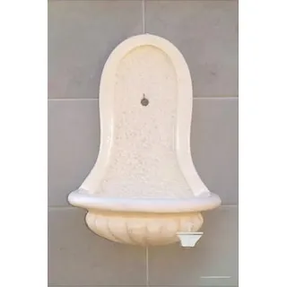 JVmoebel Gartenbrunnen Handgefertigter Wandbrunnen aus hochwertigem Material für den Garten, (1 tlg), Made in Europa beige