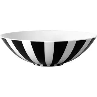 Villeroy & Boch Memphis Collection Schale Groß Schwarz-Weiß Gestreift 2-tlg.