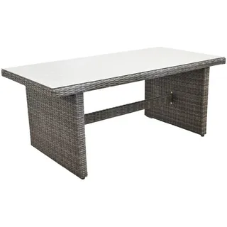 Merxx Wangentisch Saviano Gartentisch 185 x 90 x 77 cm Grau