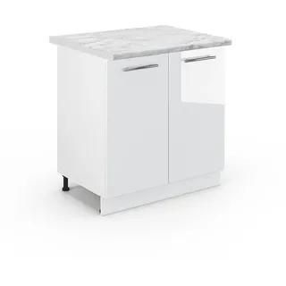 Vicco Spülenschrank Fame-Line 80 x 82 x 60 cm Weiß