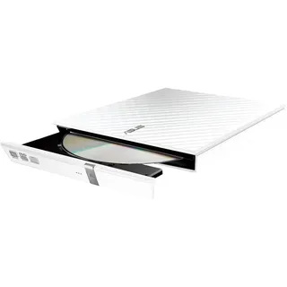 Asus SDRW-08D2S-U Lite externer Slim DVD Brenner 8x DVD±R, 6x DVD±R DL, 5x DVD-RAM, USB 2.0, weiß