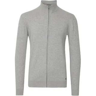 Indicode Strickjacke INDICODE "Strickjacke IDBadi", Herren, Gr. 3XL, grau (grau mix), Obermaterial: 80% Baumwolle CO. 20% Polyamid PA., Strickjacken Strickjacke