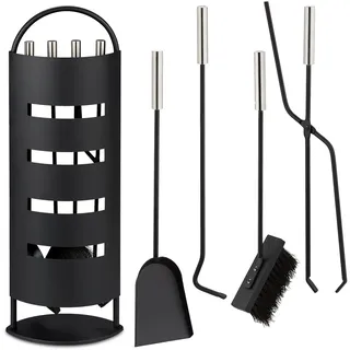 Kaminbesteck Kaminzubehör Ofengarnitur Kaminwerkzeug Kaminset modern 5 Teile