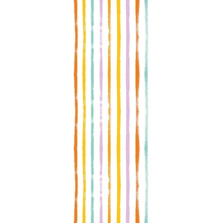QUEENCE Vinyltapete "Streifen-Bunt" Tapeten 90 x 250 cm, selbstklebend B/L: 0,9 m x 2,5 m, bunt Tapeten