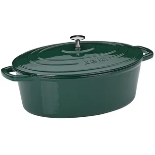 Kela Calido Bräter 33 x 26 cm oval smaragdgrün