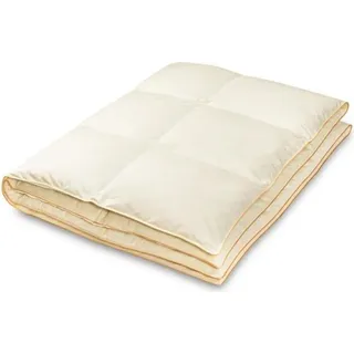 Natürliche Decke Bettdecke 80% Daunen 135/200 2,0 kg Beige - Beige