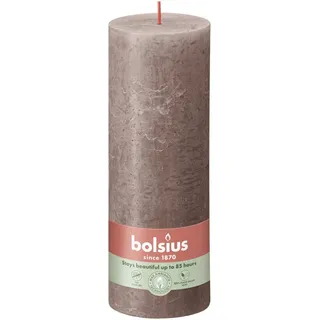 Bolsius Rustik Stumpenkerze 190 x 68 mm braun