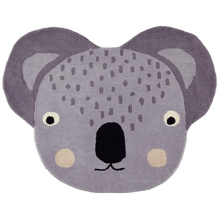 OYOY mini Teppich "Koala" in Grau - (B)100 x (H)85 cm