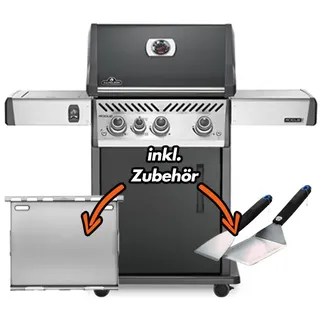 Napoleon Gasgrill Rogue PRO 425 Rauchgrau LIMITED EDITION mit Plancha