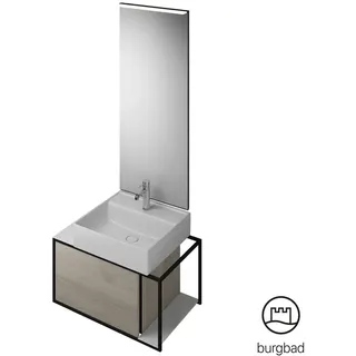 Burgbad Junit Schrank mit Waschtisch, mit Spiegel, SFLF076RF3151C0001G0175,
