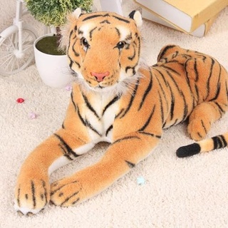 Zaslan Tiger - Super kuscheliges Dschungel-Katzenspielzeug Deluxe realistisches Plüschtier mit geformtem Kopf - süßes Kuscheltier