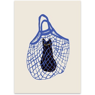 The Poster Club - The Cat’s In The Bag von Chloe Purpero Johnson, 30 x 40 cm