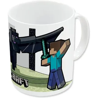 Minecraft Alex Steve Drache Tasse