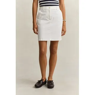 Gant Bleistiftrock CHINO Regular fit mit praktischen Taschen weiß 44