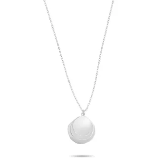 LIEBESKIND BERLIN Damen Schmuck – Kette, Armband und Ohrringe mit angesagten organischen Plättchen aus Edelstahl - Zarte Anhänger variieren dynamisch in Form & Größe und verleihen durch ihren