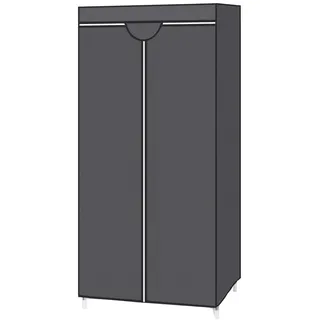 Songmics Stoffschrank 75 x 160 x 45 cm Grau