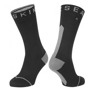 SealSkinz Briston Sportsocken Unisex 2 Grau/Schwarz XL