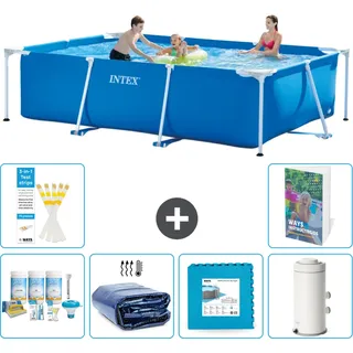 Rechteckiger Frame Pool - 300x200x75 Cm - 7-teilig  S14