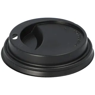 Papstar Dom-Deckel PS "To Go" rund Ø 8 cm 100 St. Schwarz