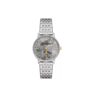 Armani Exchange Uhr - Moonphase Multifunction Stainless Steel Watch - Gr. unisize - in Silber - für Damen