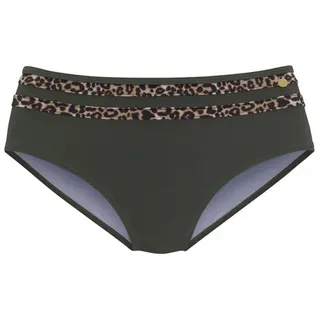 LASCANA Bikini-Hose Damen Grün/Mehrfarbig 38