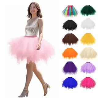 tüllrock Damen,tüllrock pink,rosa,Karneval,tüll,Tutu,Pinker,Fasching,Petticoat,kostüm,tüllröcke,XXL,große,größen,Knielang,pinkes,Unterrock,Pastell,kurz,Tutus,Tulle,kurzer,XXXL,Lichterkette,tülleock