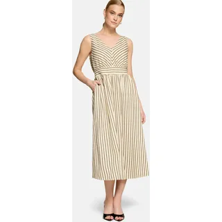 Zero Kleid Casual Streifen Cream/Brown 40