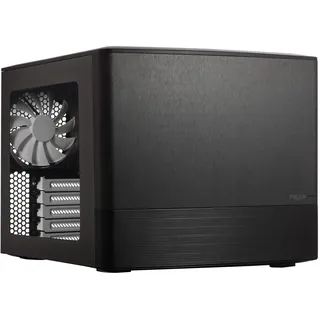 Fractal Design Node 804 - Black - Compact Computer Case - mATX - High Airflow - Modular Interior - Metal - 3X Silent R2 120mm Fans Included - Water-Cooling Ready - USB 3.0 - Window Side Panel