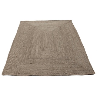 Teppich Nele Juteteppich Naturfaser, carpetfine, rechteckig, Höhe: 6 mm, geflochtener Wendeteppich aus 100% Jute, quadratisch und als Läufer beige 140 cm x 200 cm x 6 mm