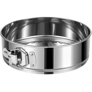 E-Gtong 17,8 cm Springform-Kuchenform, Edelstahl-Springformen, auslaufsichere und antihaftbeschichtete Käsekuchenform mit abnehmbarem Boden, runde Federform-Kuchenform zum Backen