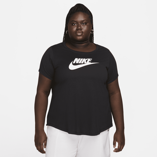 Nike Sportswear Essentials Damen-T-Shirt mit Logo - Schwarz, 1X