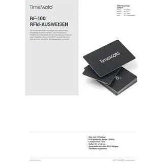 Timemoto RF-100 25 Stück