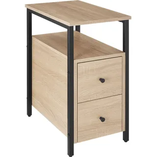 Tectake Nachtschrank Tullamore 30 x 49,5 x 61,5 cm Braun