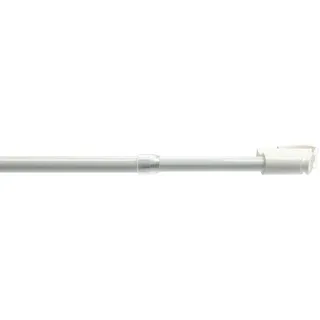 LIEDECO Scheibenstange 1-läufig Ø 12 mm 85 - 135 cm Weiß