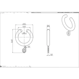 pba A1 Duschvorhangring aus Nylon