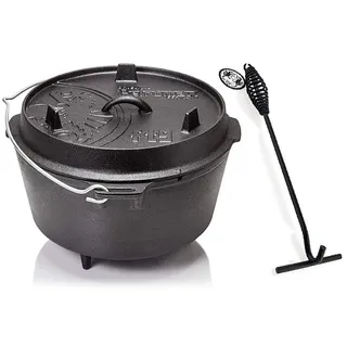 Petromax Feuertopf ft9 (Dutch Oven mit Standfüßen) inkl. Deckelheber