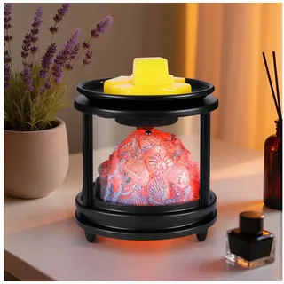 BlingBin Duftlampe 3-in-1 elektrischer Wachsschmelzer für Duftwachs und ätherische Öle (1 Stück, 1 St., 12 x 12 x 13 cm), sichere Aromalampe ohne offene Flamme für Zuhause schwarz