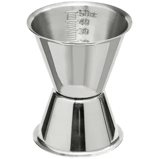 ich-zapfe Jigger, Cocktail Messbecher mit Innenskalierung, 30/50ml