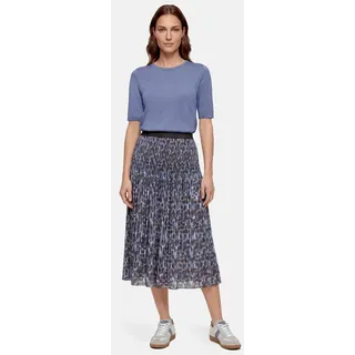 Betty Barclay Maxirock Damen Animalprint Blau/Braun 40